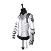 MJ Men Punk Classic Bad Tour Jacket Silver Bodysuit jacket 